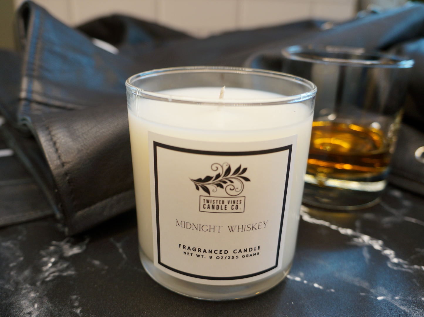 Midnight Whiskey 9 oz Candle