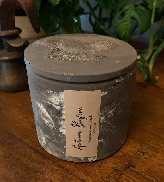 Autumn Bonfire 7 oz Concrete Candle